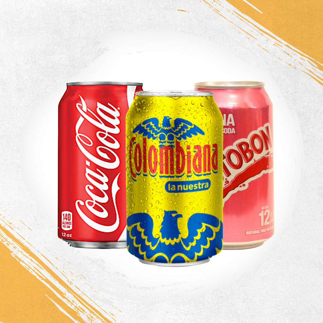 Gaseosa en Lata: Cocacola, Manzana, Colombiana